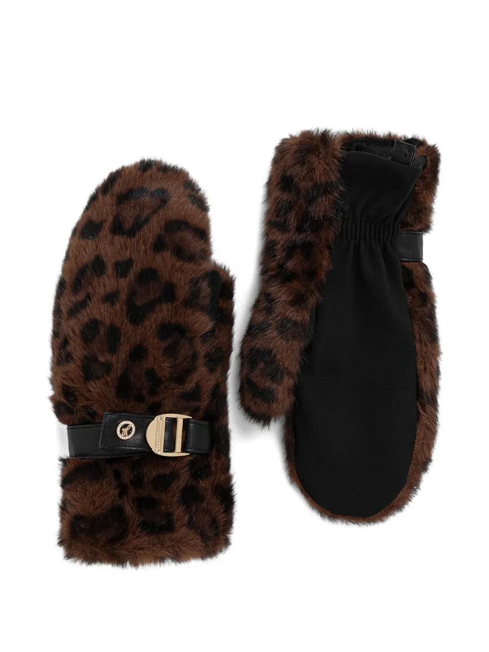 Joseph Ribkoff leopard-print buckle gloves | Brown | Image 1