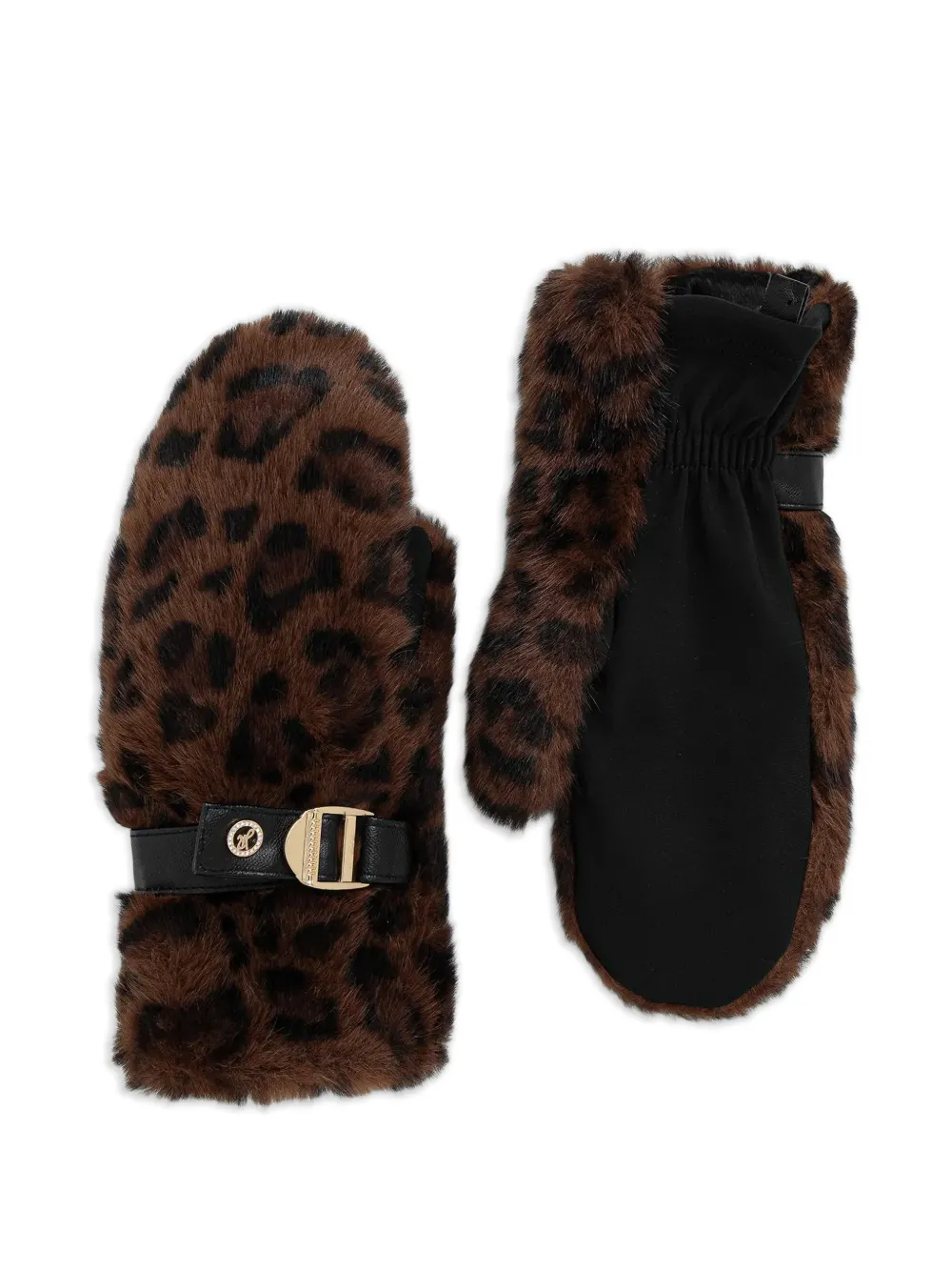 Joseph Ribkoff leopard-print buckle gloves - Marrone