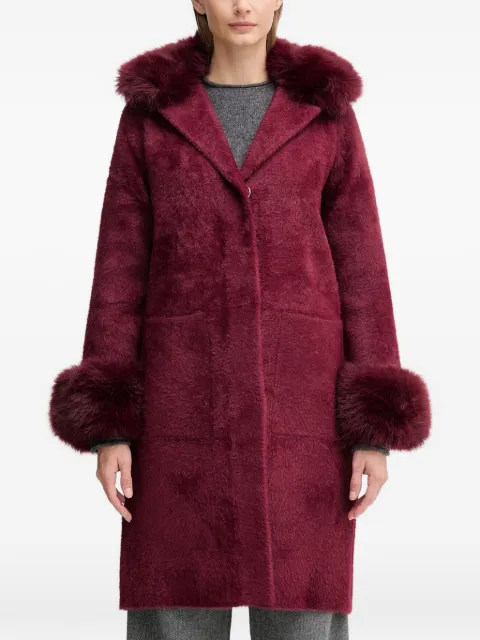 Joseph Ribkoff faux-fur trim coat