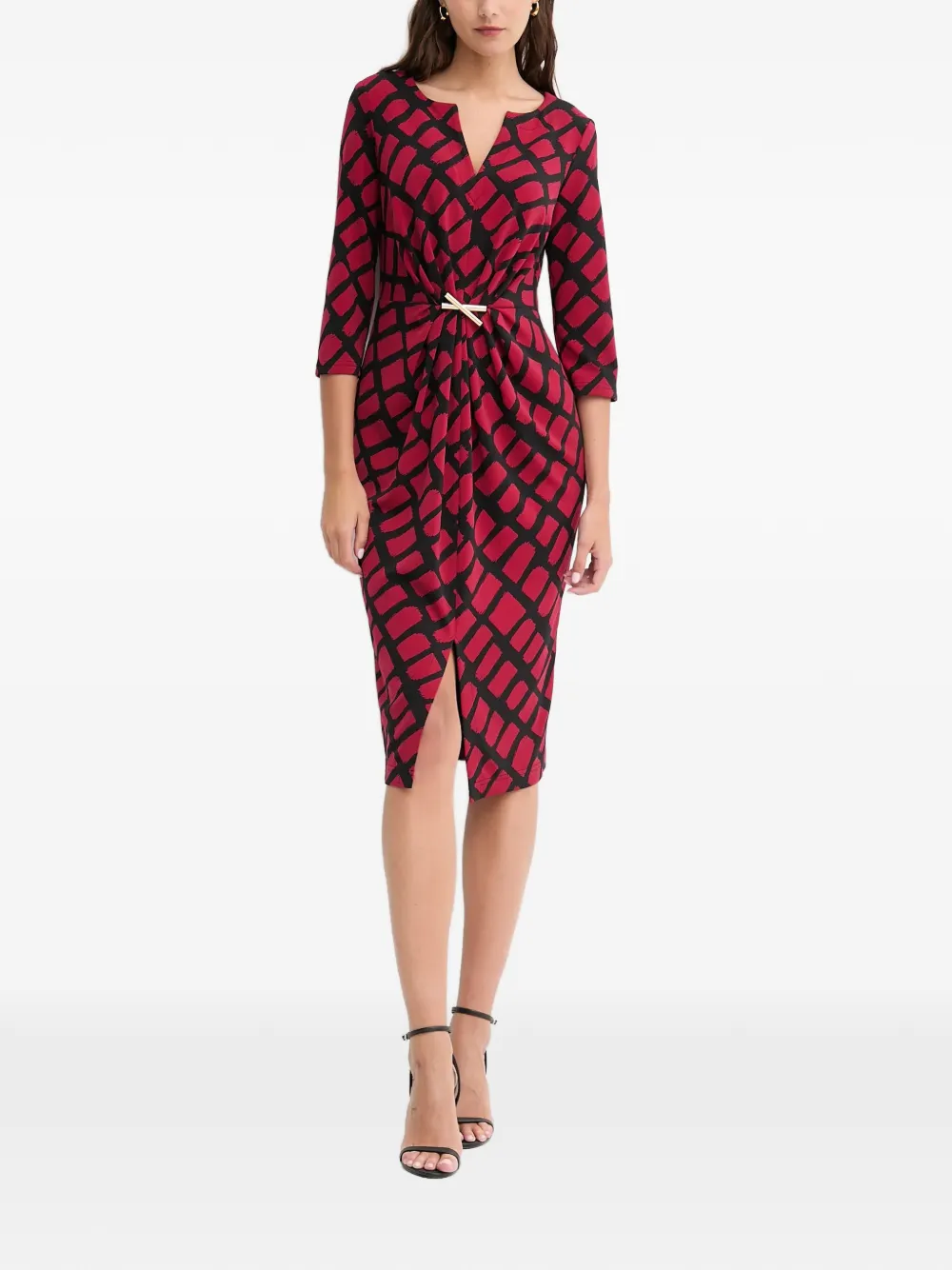 Joseph Ribkoff printed knotted midi dress | Cocktail & Party Dresses | Image 2
