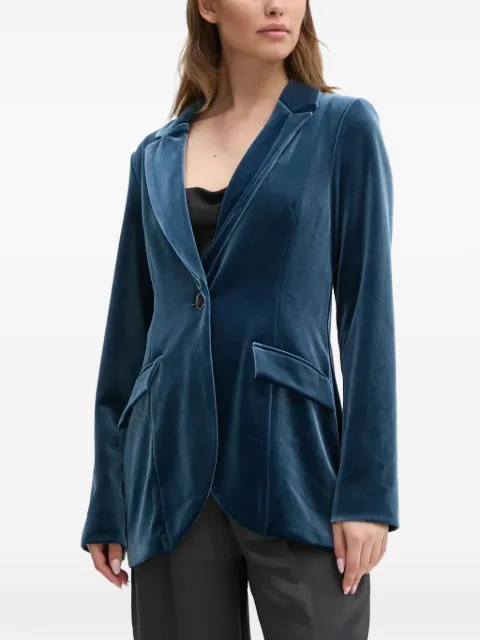 Joseph Ribkoff velvet single-breasted blazer
