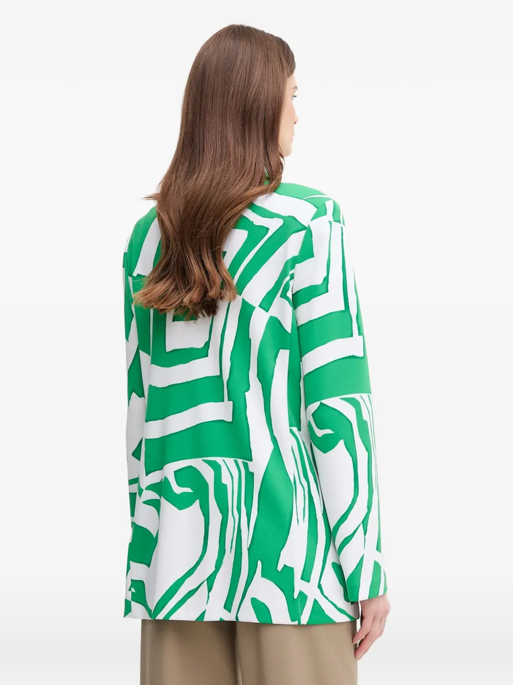  Joseph Ribkoff Patterned Single-breasted Blazer - Green 