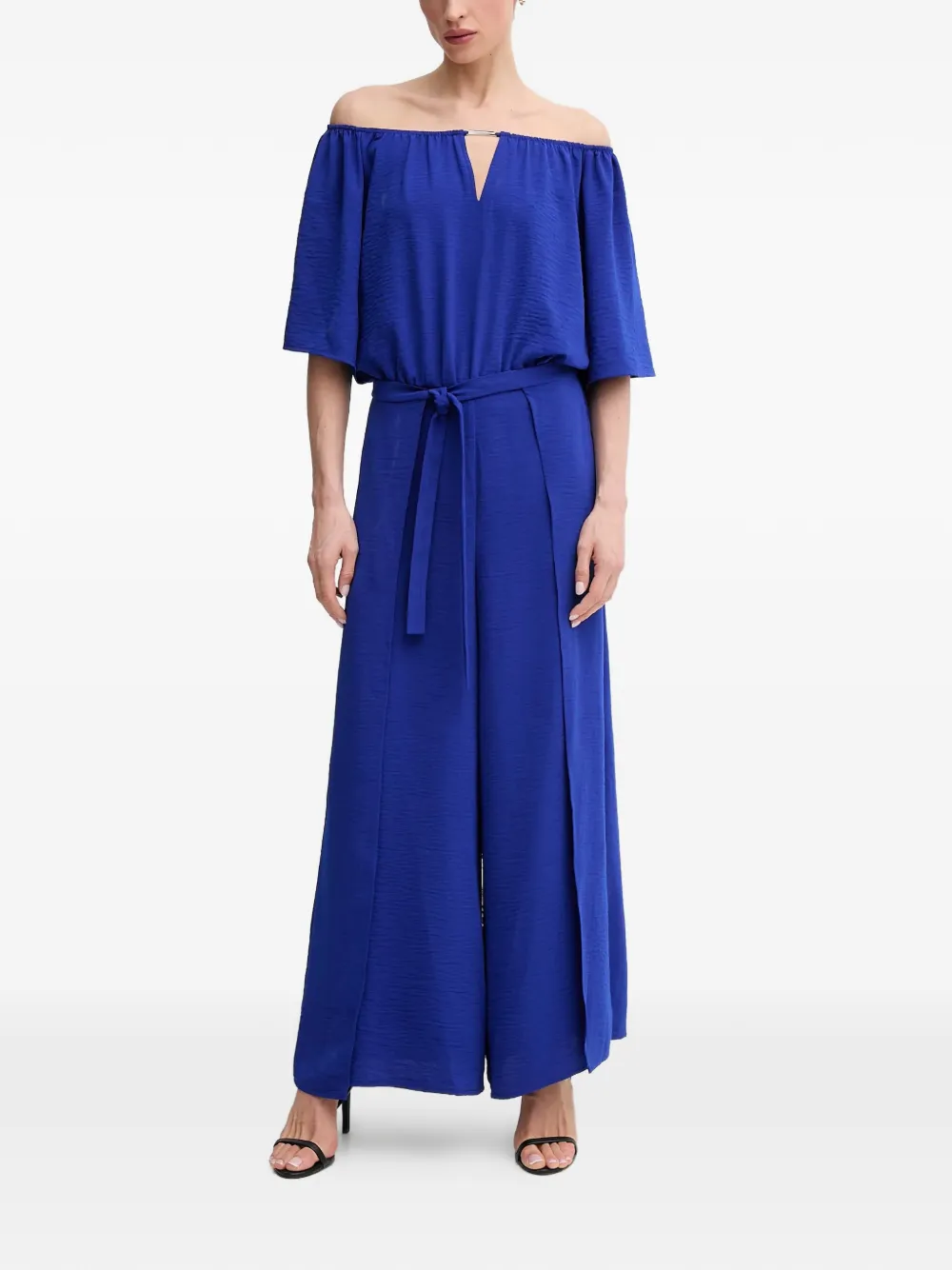 Joseph Ribkoff off-shoulder tie jumpsuit | azul | Image 1