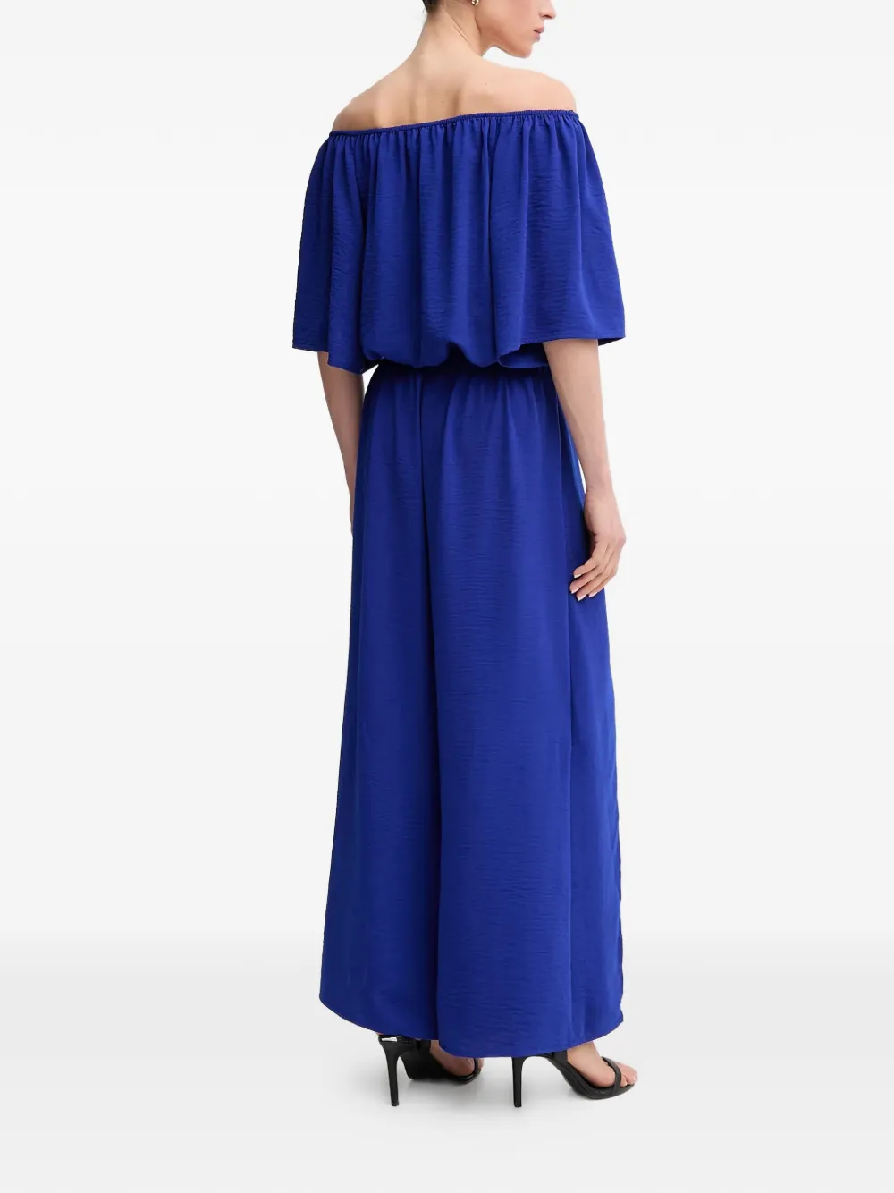  Joseph Ribkoff Off-shoulder Tie Jumpsuit - Blue 