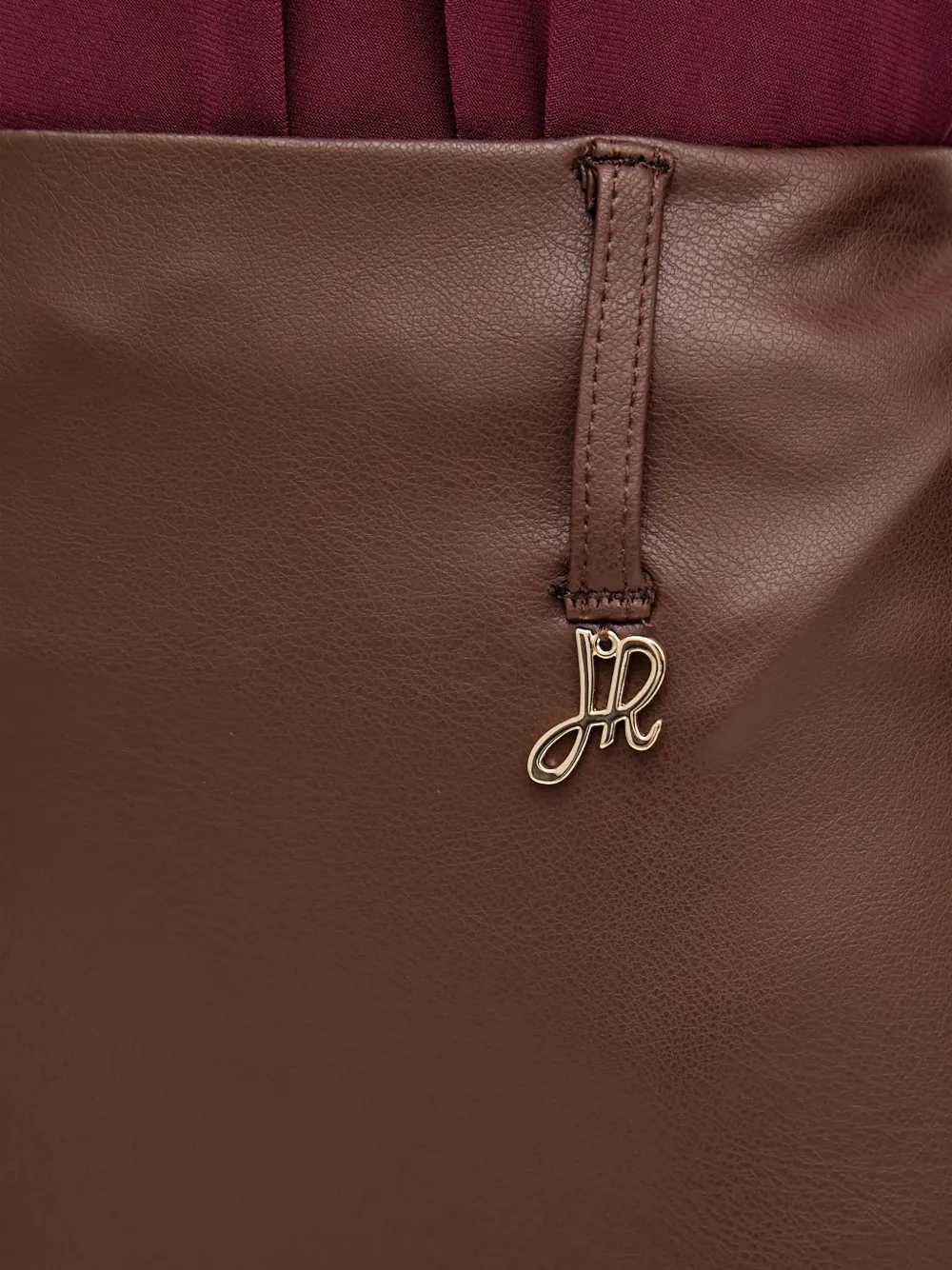 Joseph Ribkoff Broek met logoplakkaat Bruin