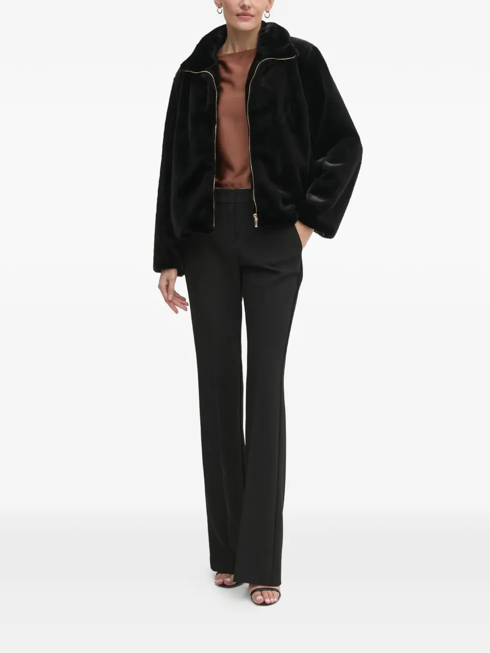 Joseph Ribkoff long sleeve blouse - Bruin