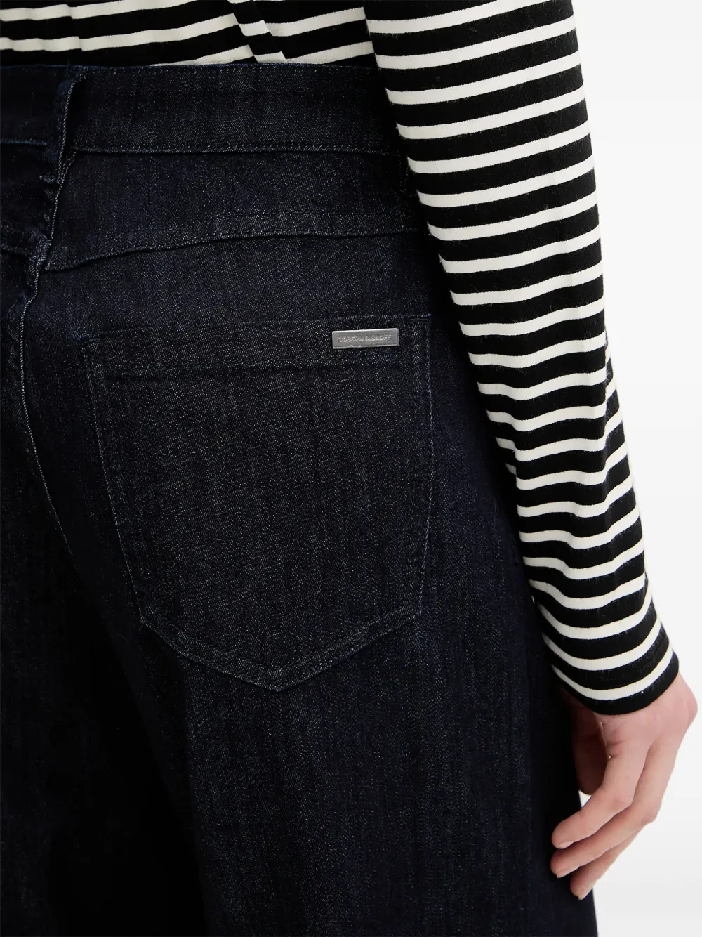 Joseph Ribkoff logo-plaque jeans - Blu