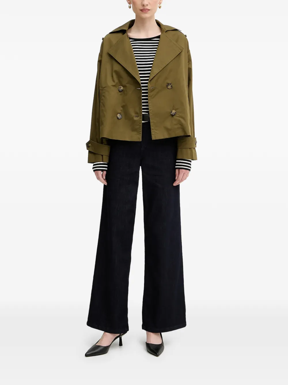 Joseph Ribkoff logo-plaque jeans - Blauw