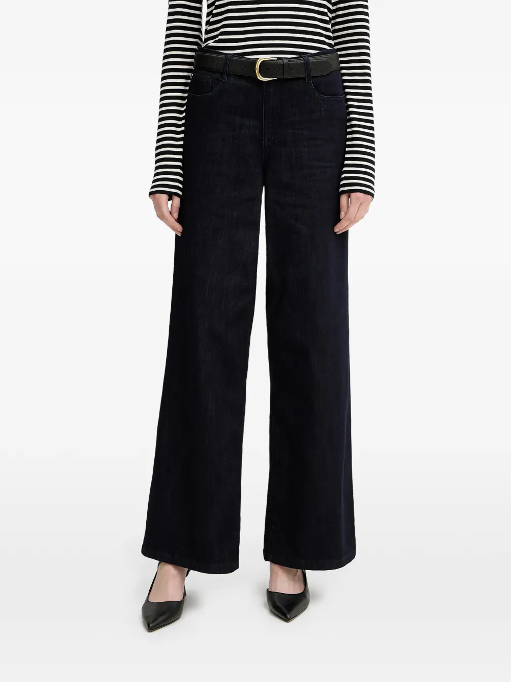 Joseph Ribkoff logo-plaque jeans - Blau