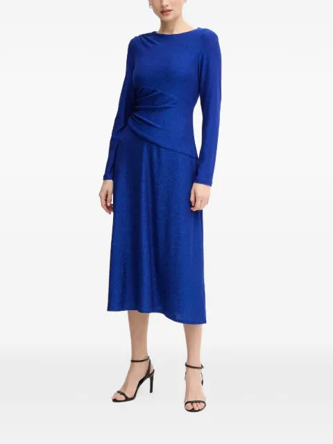Joseph Ribkoff long-sleeve draped midi dress