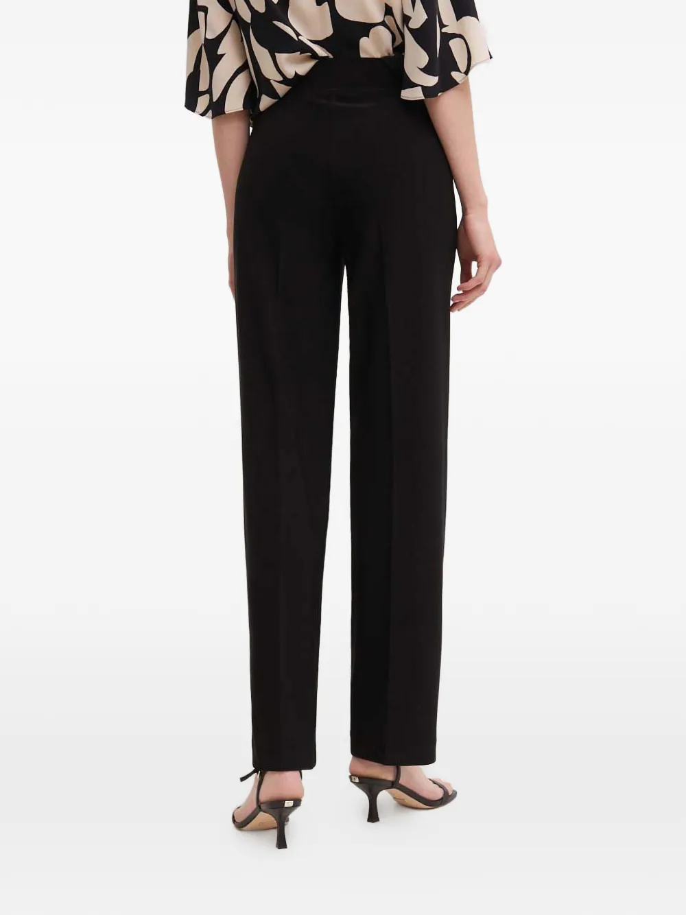 Seam-Detail High-Waisted Trousers