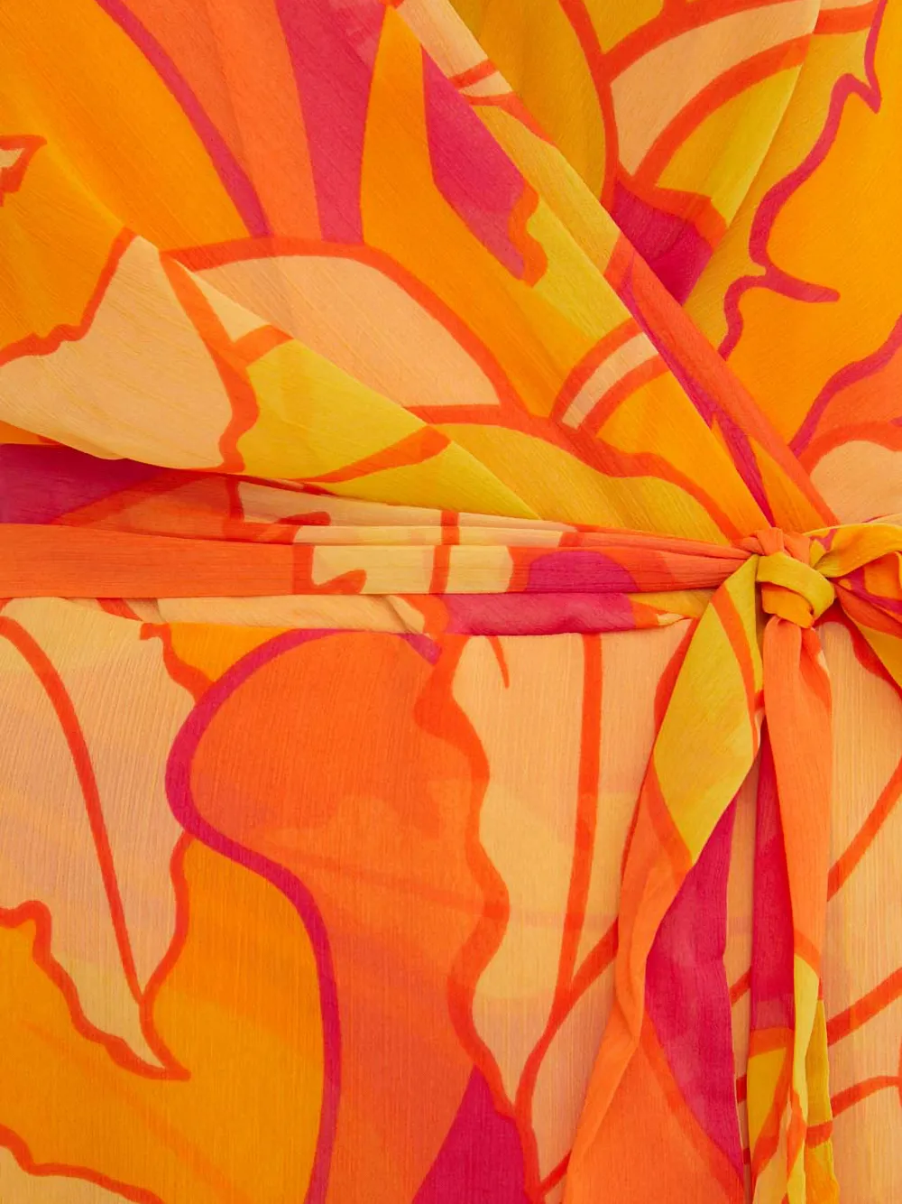 Joseph Ribkoff Jurk met bloemenprint Oranje