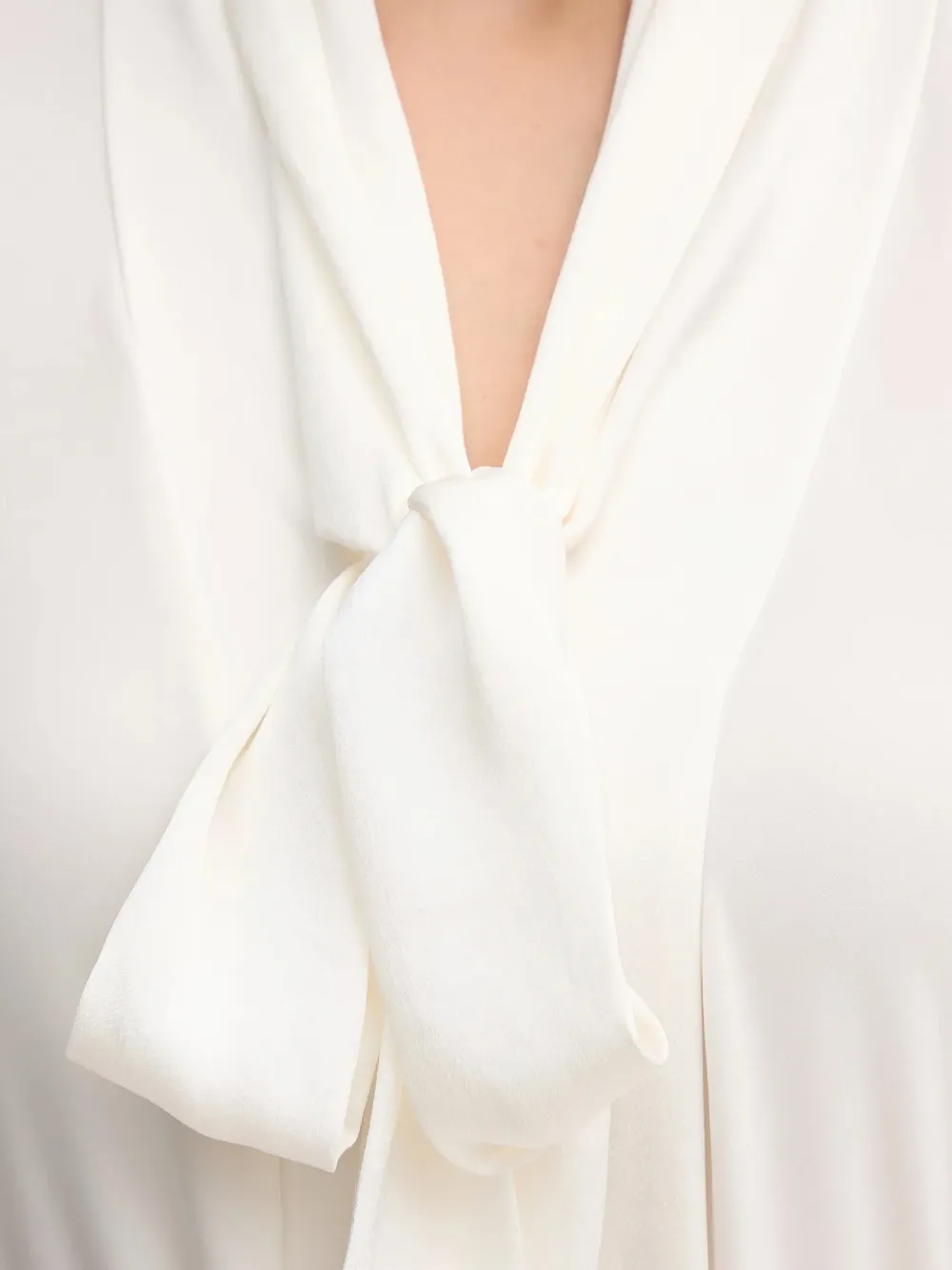 Joseph Ribkoff Blouse met gestrikte hals Wit