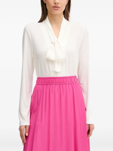 Joseph Ribkoff tie-neck long-sleeve blouse