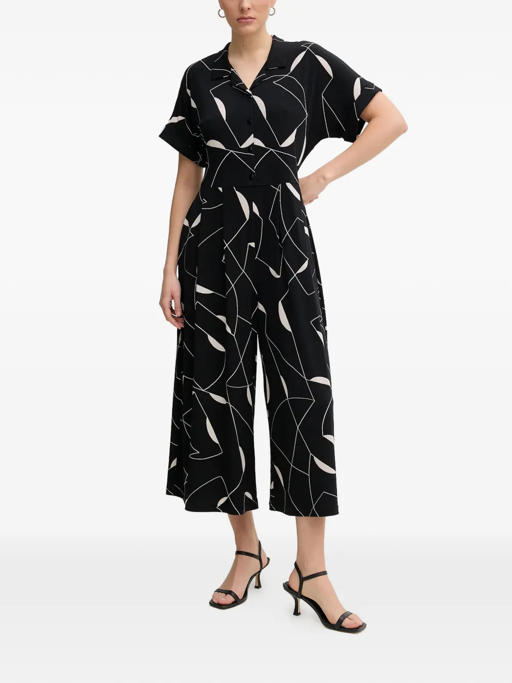 Joseph Ribkoff patterned jumpsuit | Black | Image 1