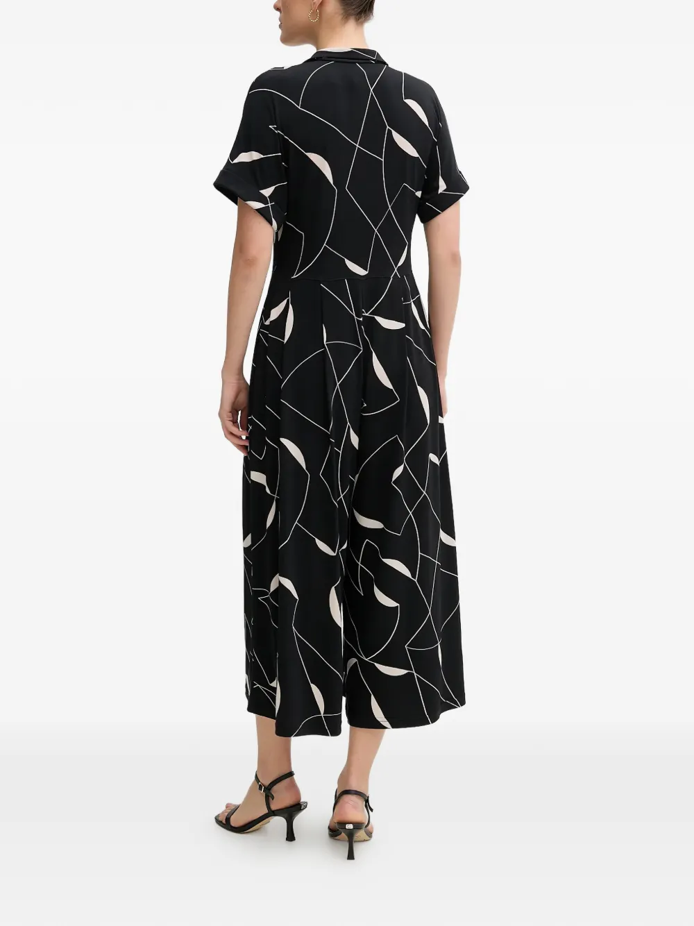  Joseph Ribkoff Patterned Jumpsuit - Black 