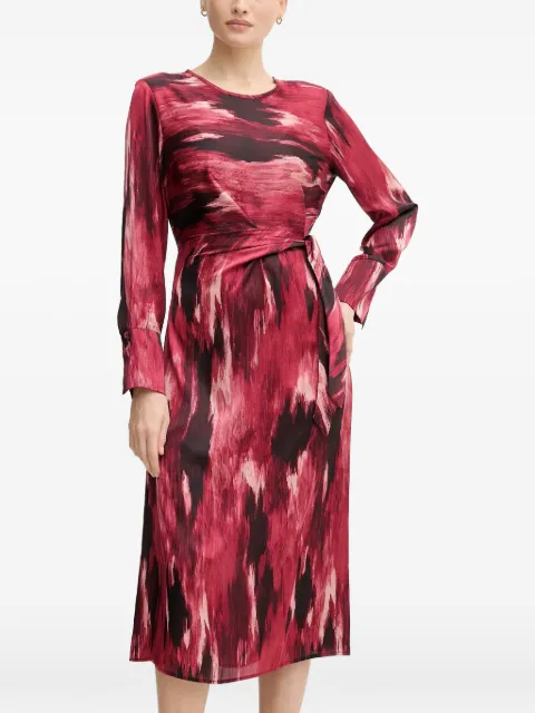 Joseph Ribkoff tie-waist printed dress