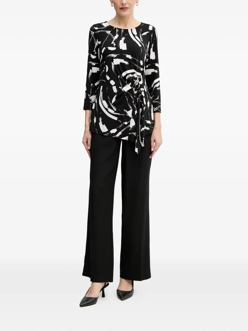 Joseph Ribkoff graphic-print knot top | Blouses | Image 2