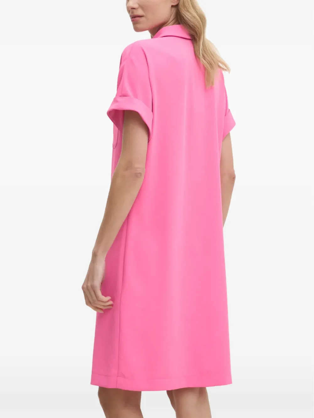 Joseph Ribkoff chest-pocket mini shirt dress - Roze