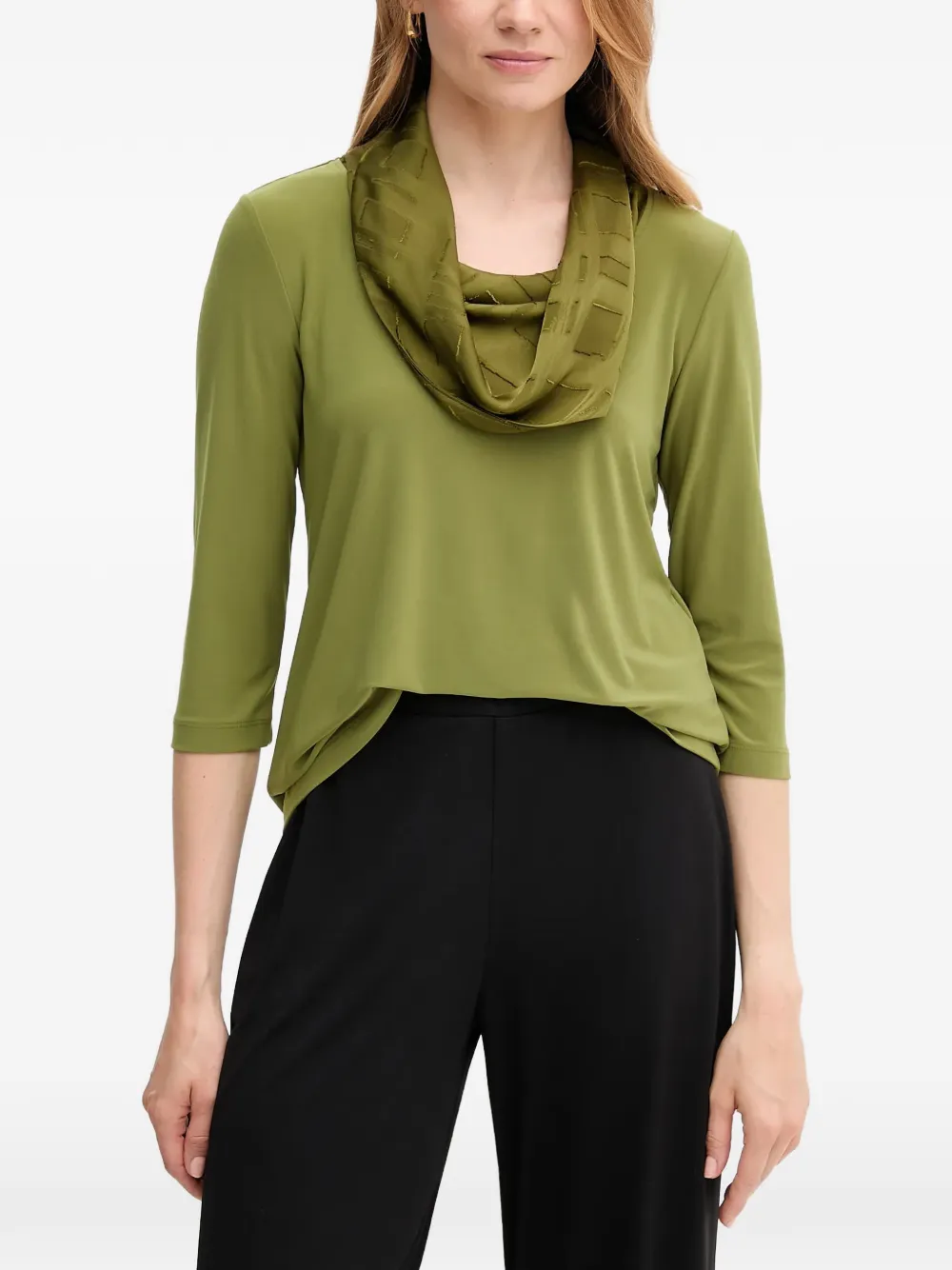 Joseph Ribkoff textured-detail top - Verde