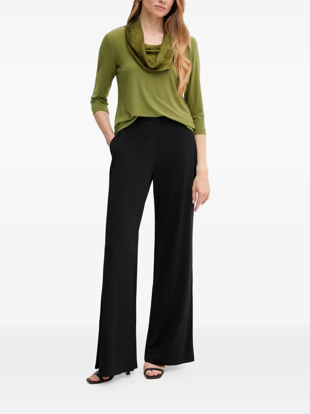  Joseph Ribkoff Textured-detail Top - Green 