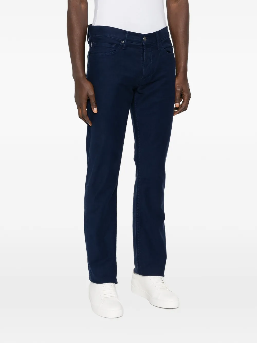 TOM FORD Broek met knoopsluiting Blauw