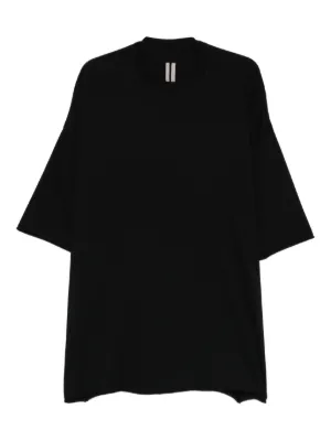 Rick Owens スタッズ オーガニックコットン Tシャツ | ブラック