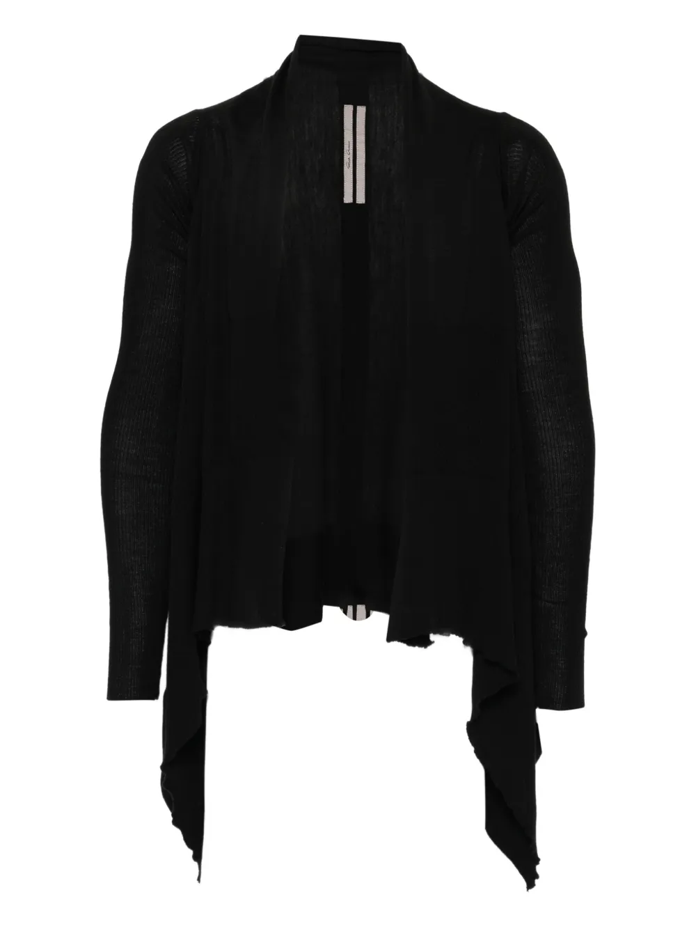 Rick Owens asymmetric cardigan | Schwarz | Image 1