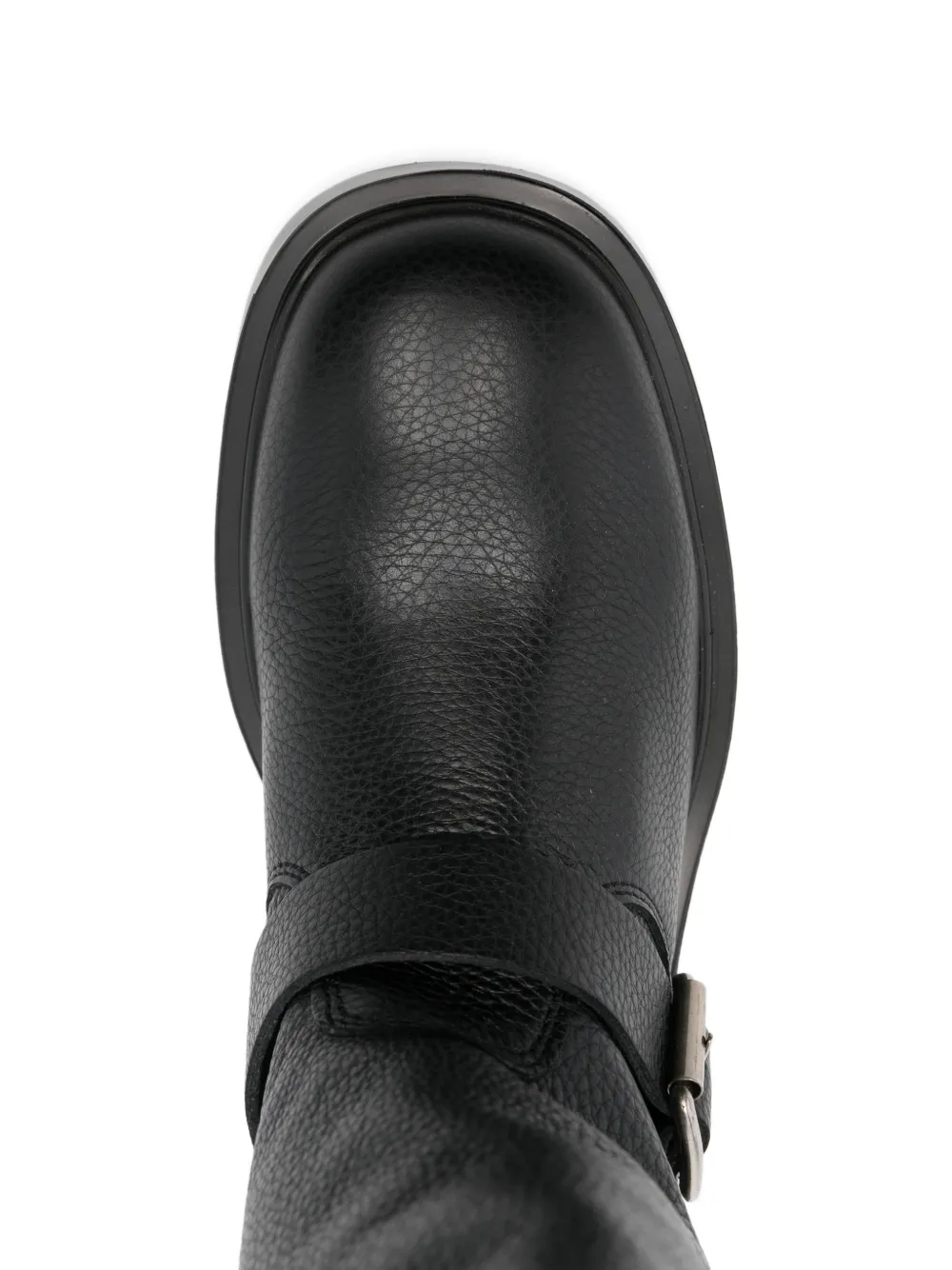 Copenhagen buckle-embellishment leather boots Zwart
