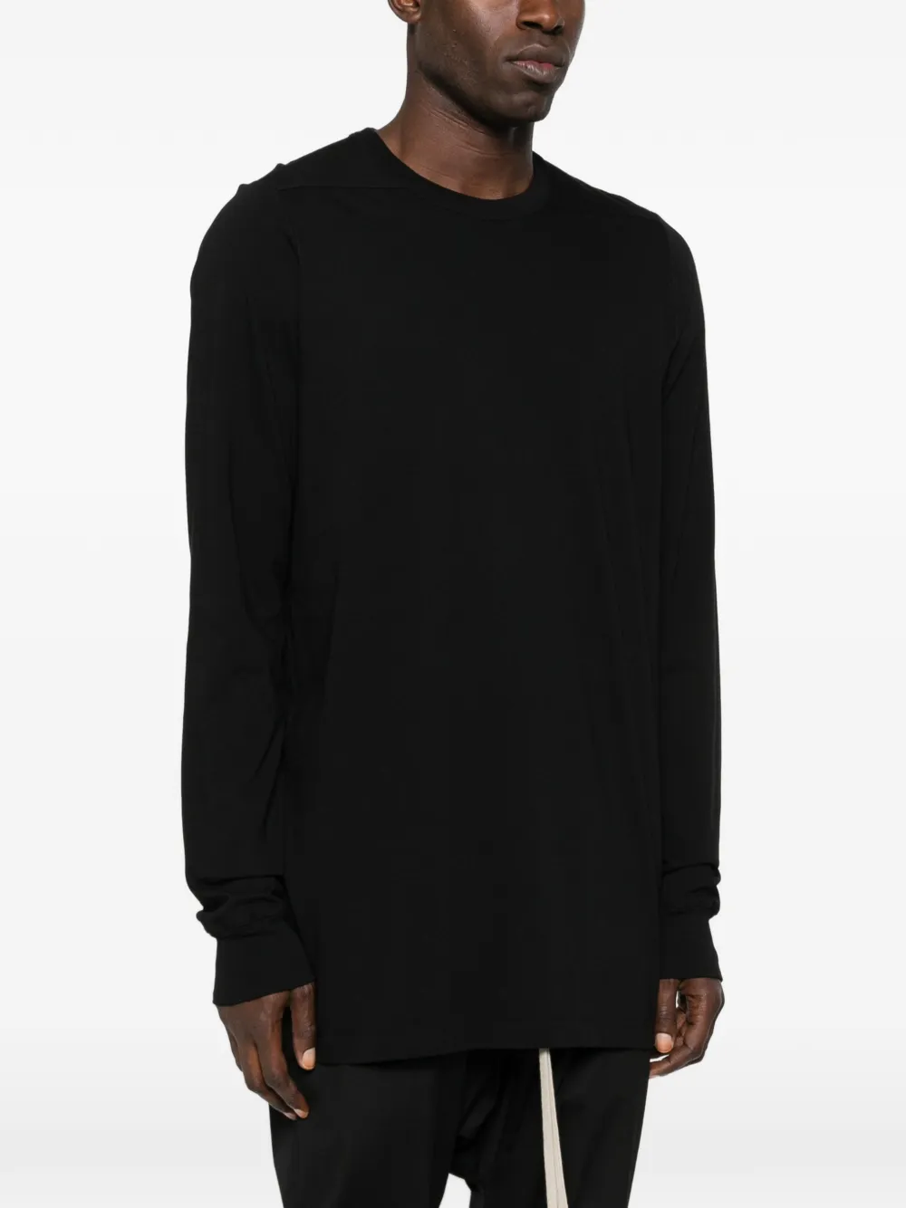 Rick Owens T-shirt met lange mouwen Zwart