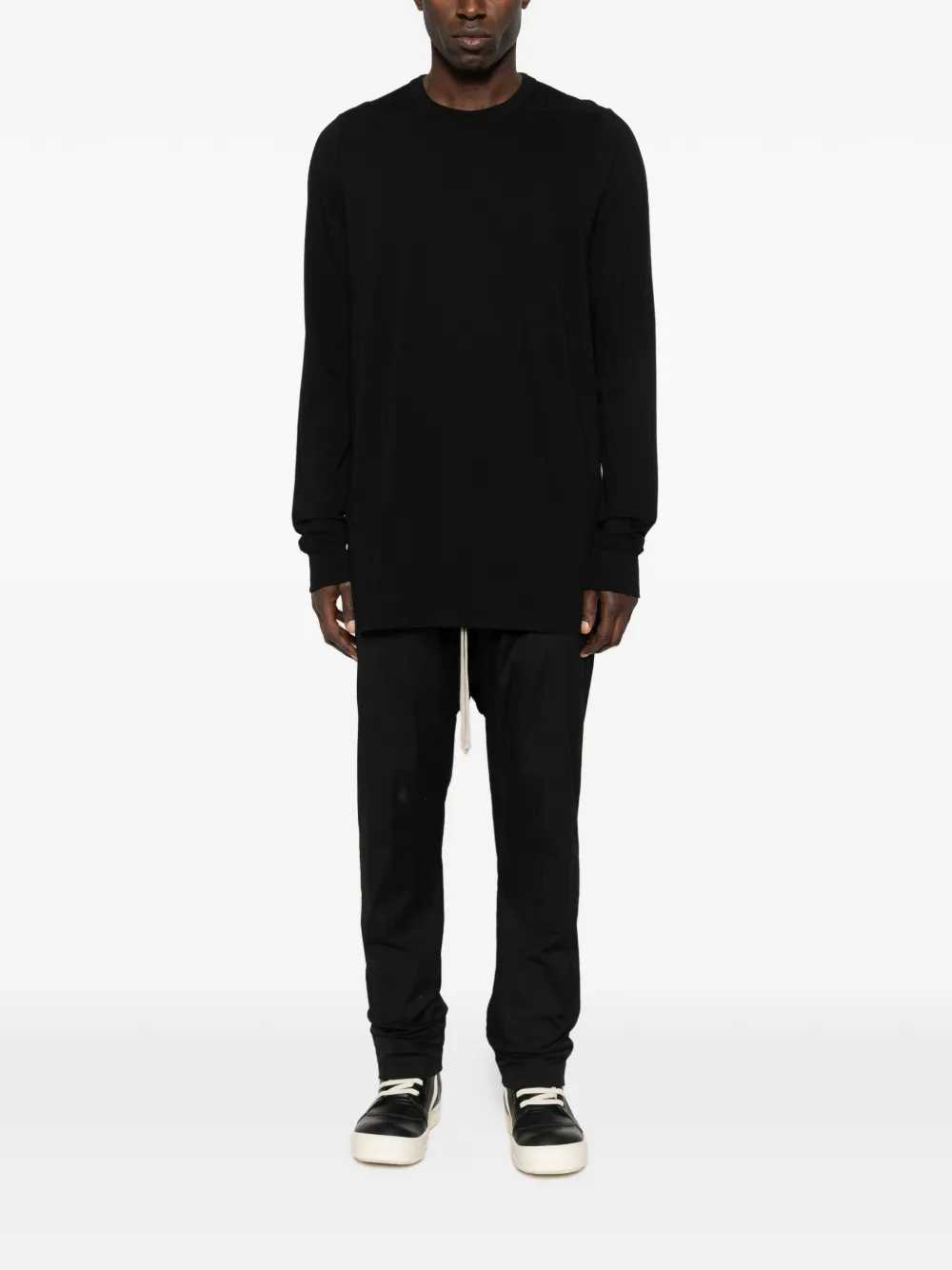 Rick Owens long-sleeve T-shirt - Zwart