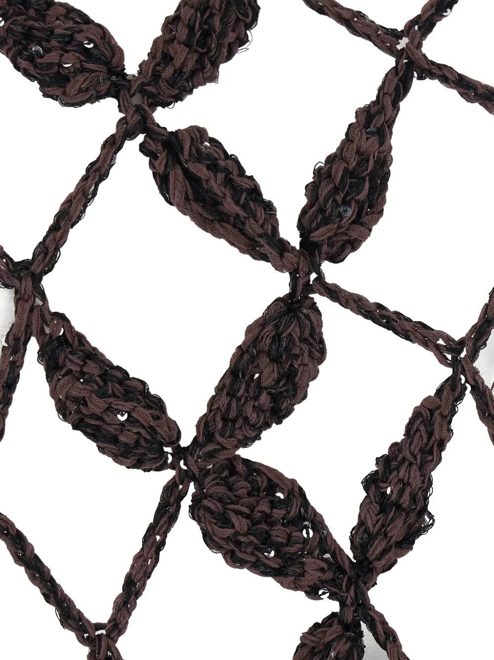  Antonelli Crochet Knitted Top - Brown 