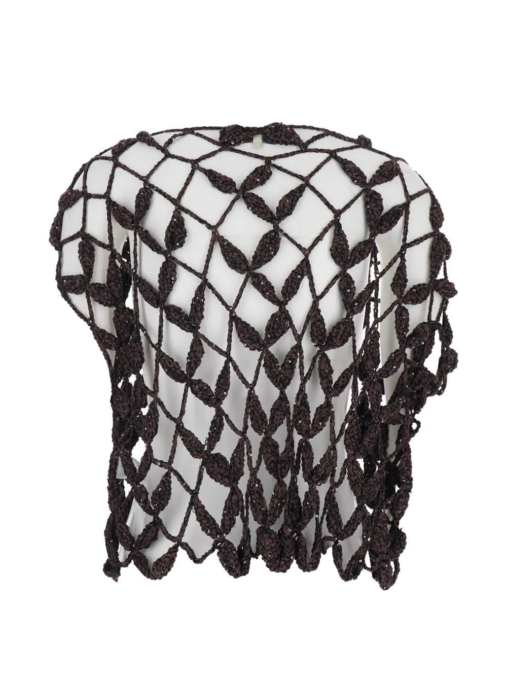  Antonelli Crochet Knitted Top - Brown 