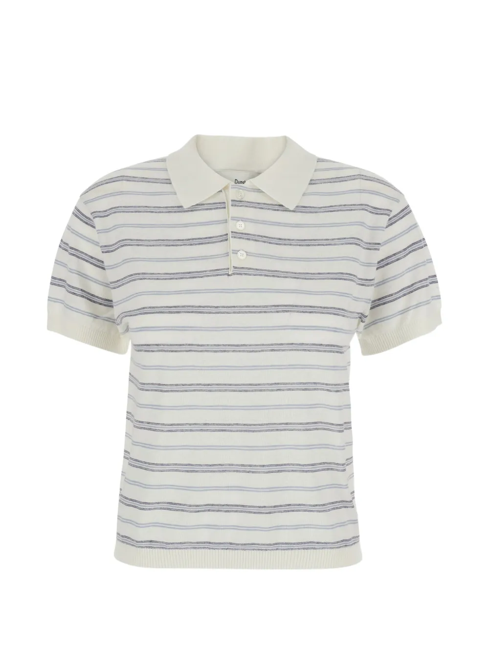 DUNST striped short-sleeve polo shirt - Toni neutri