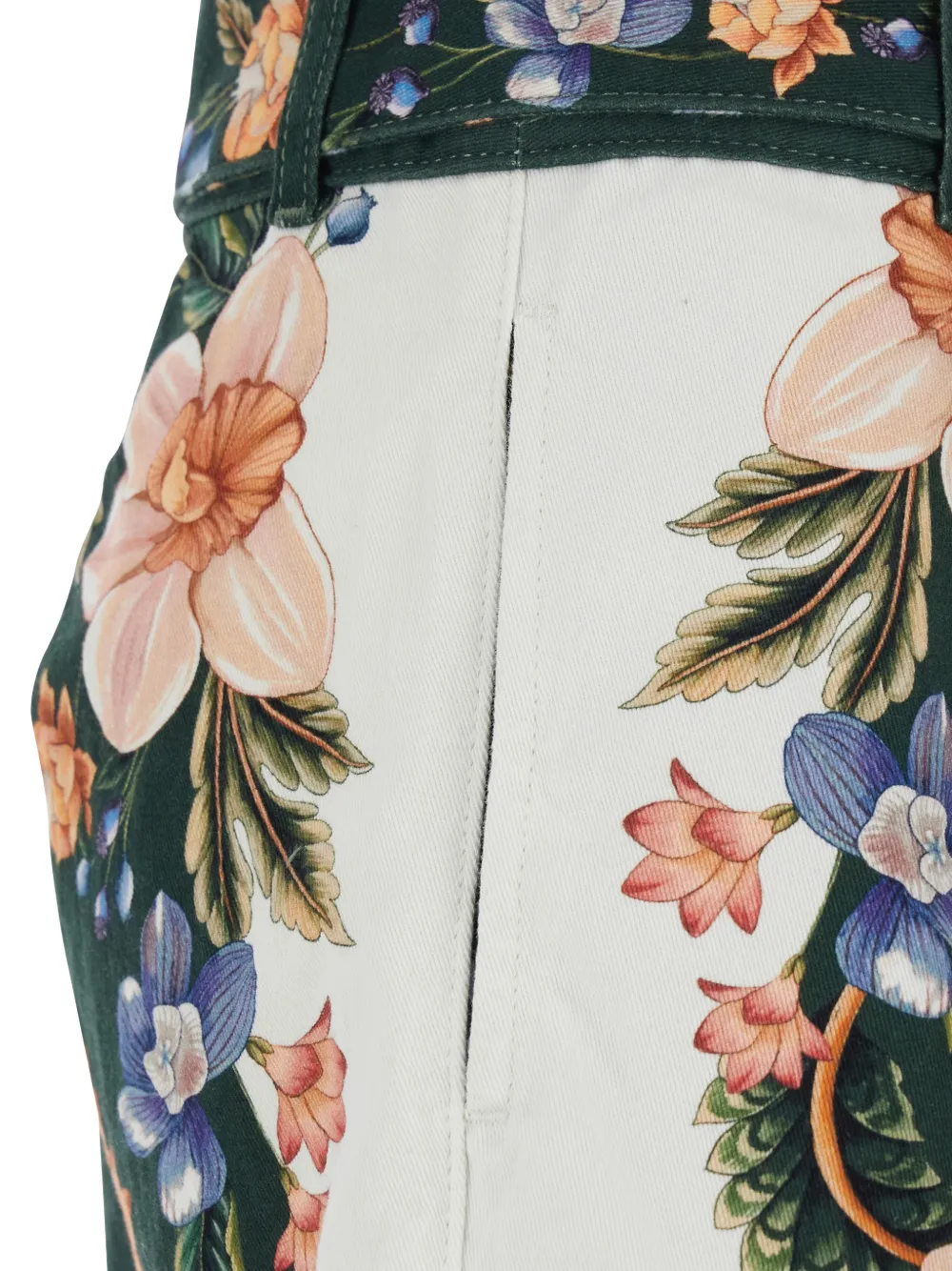  Farm Rio Floral-print Shorts - Green 