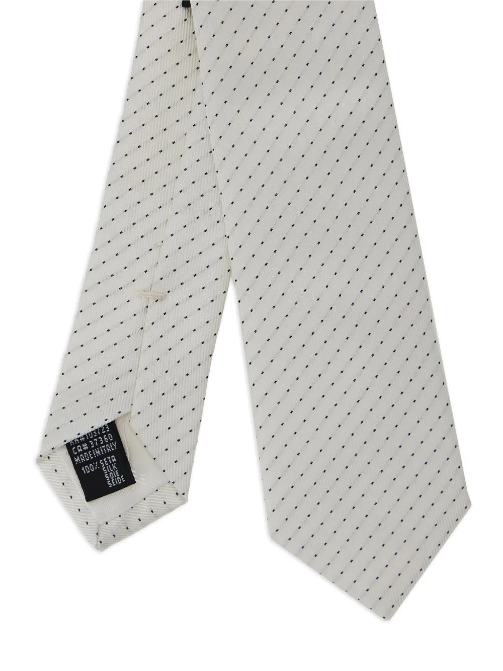 Emporio Armani Stropdas met stippen Wit