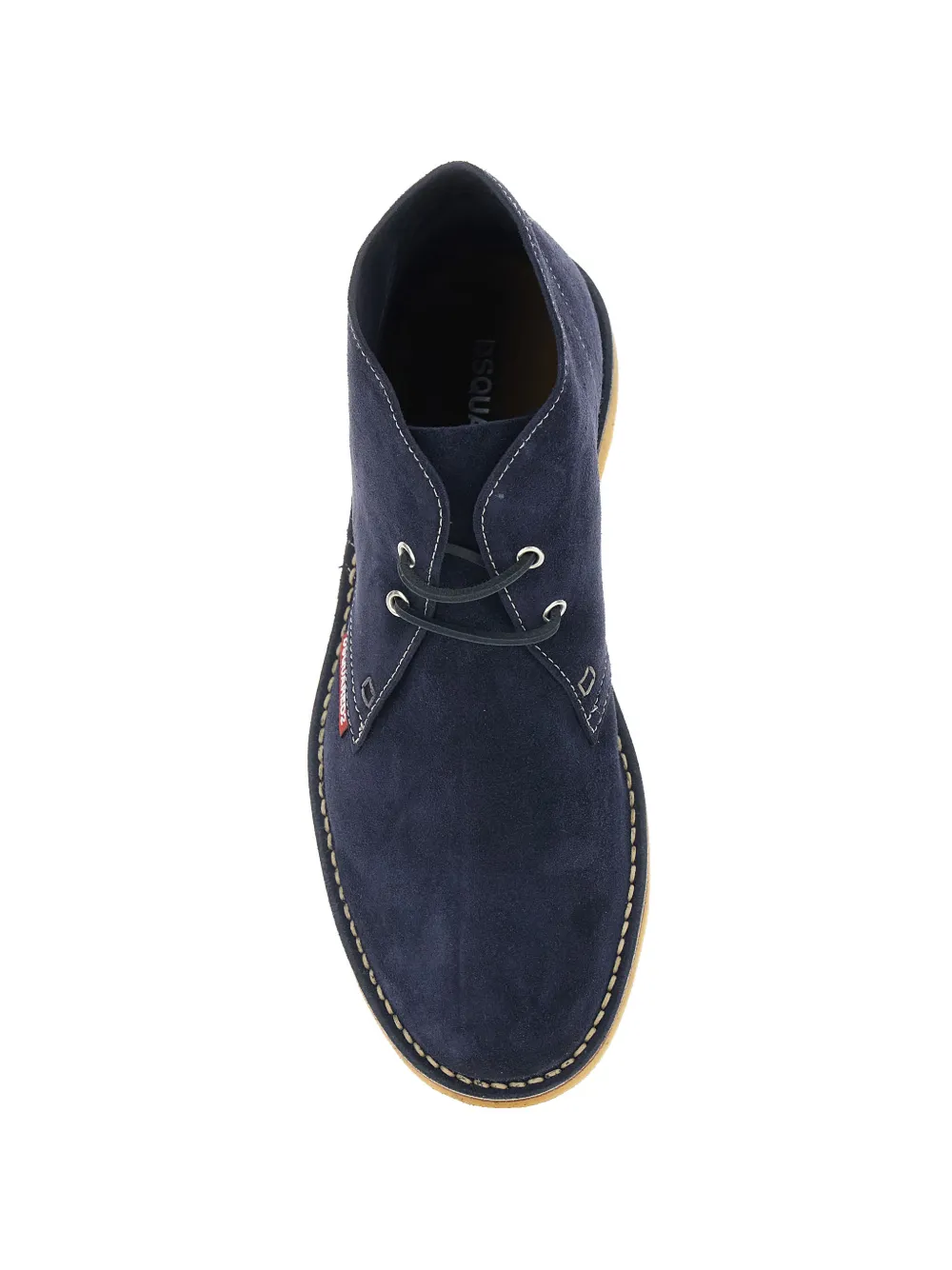 DSQUARED2 Oxford schoenen met contrasterend stiksel Blauw