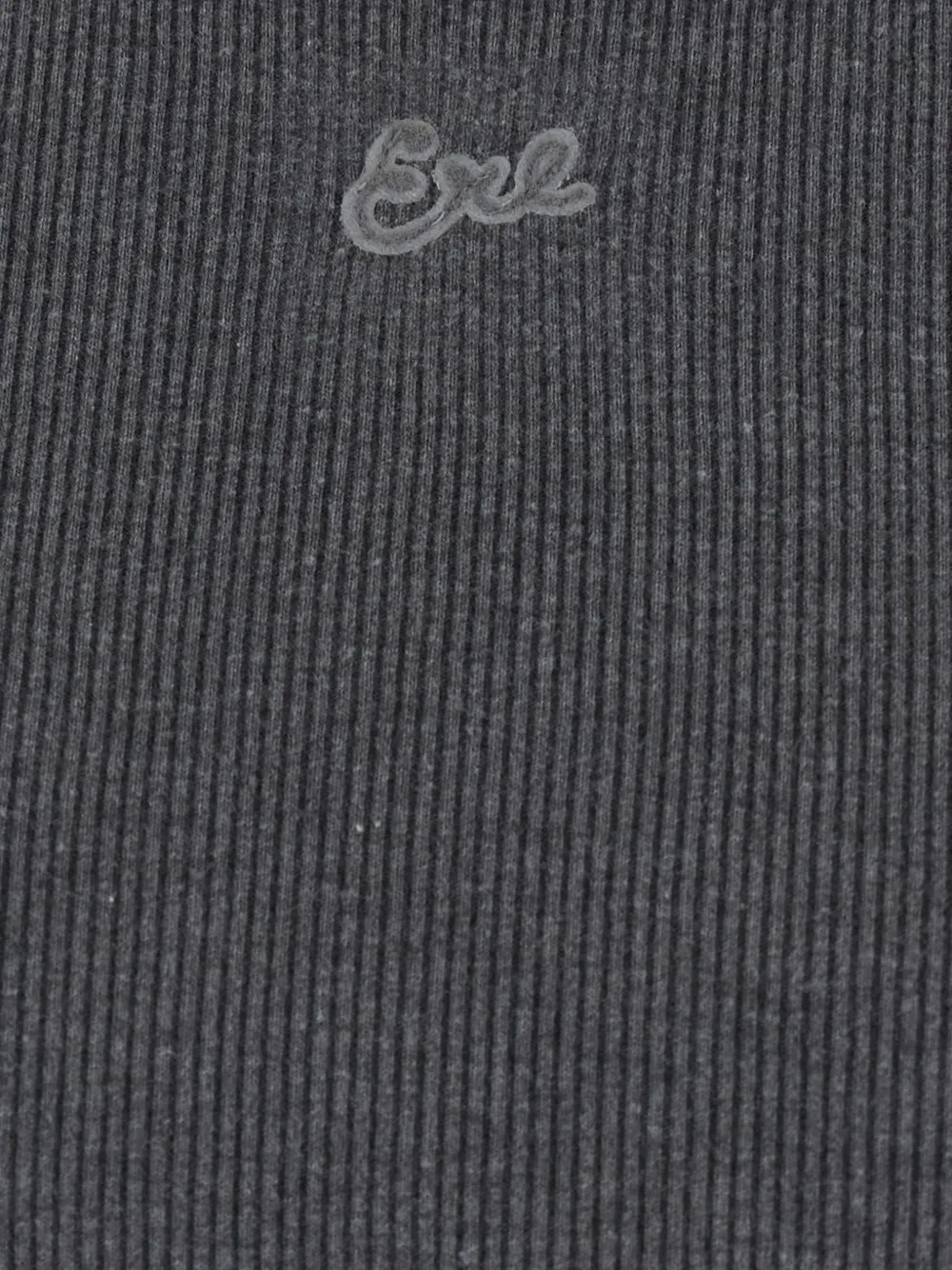 ERL Geribbelde tanktop Grijs