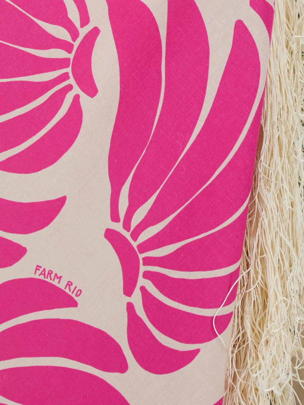  Farm Rio Banana Wings Midi Skirt - Pink 