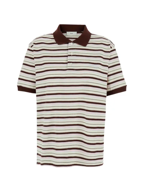 DUNST playera tipo polo con rayas estampadas