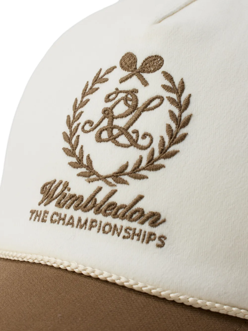  Ralph Lauren Purple Label Embroidered Cap - Neutrals 