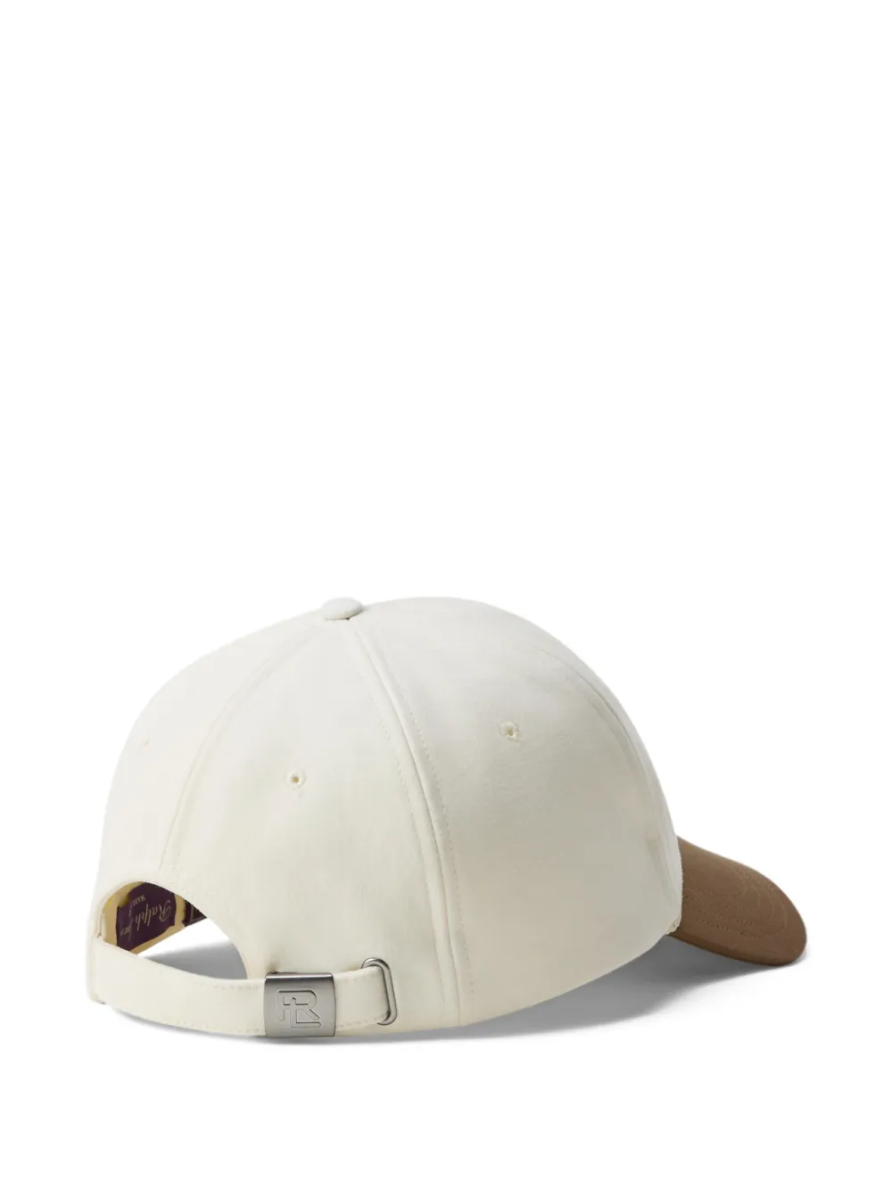  Ralph Lauren Purple Label Embroidered Cap - Neutrals 