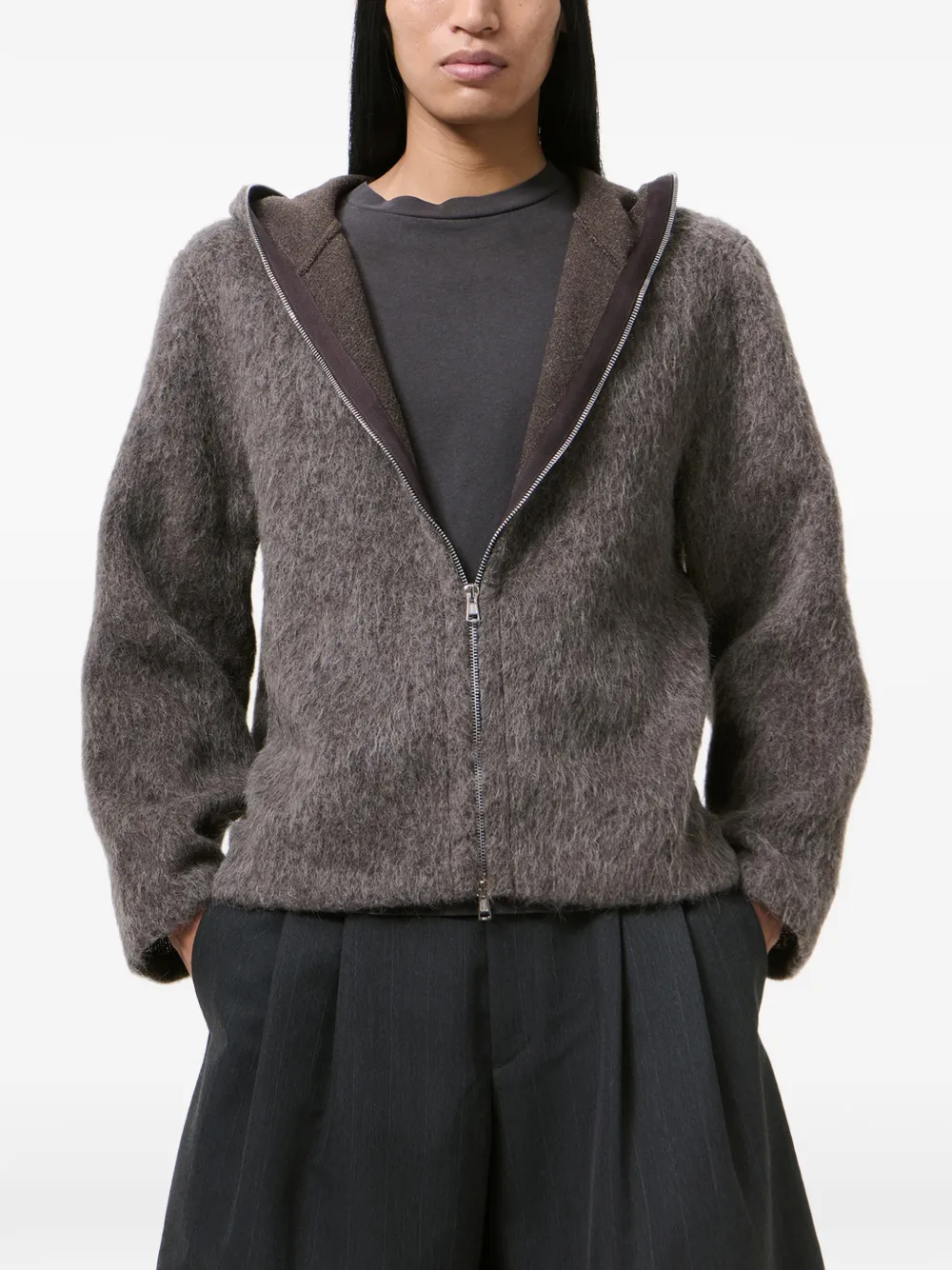 OUR LEGACY Vest met capuchon en rits Beige