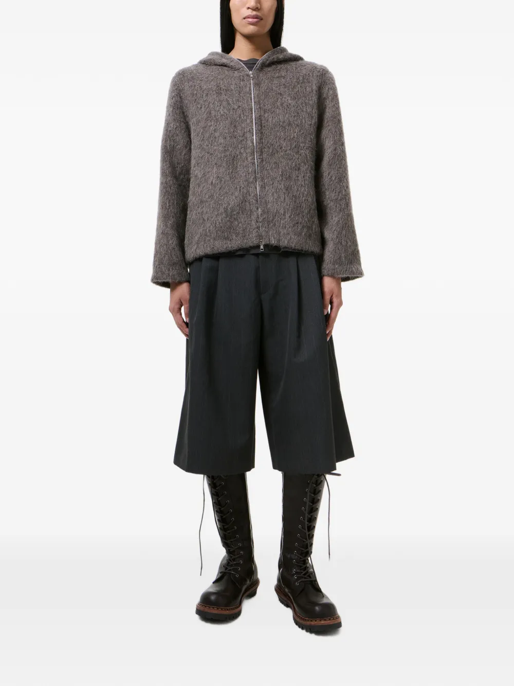 OUR LEGACY Vest met capuchon en rits Beige