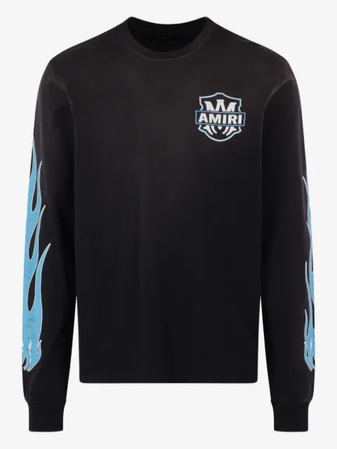 AMIRI Amiri eagle flames long-sleeve T-shirt