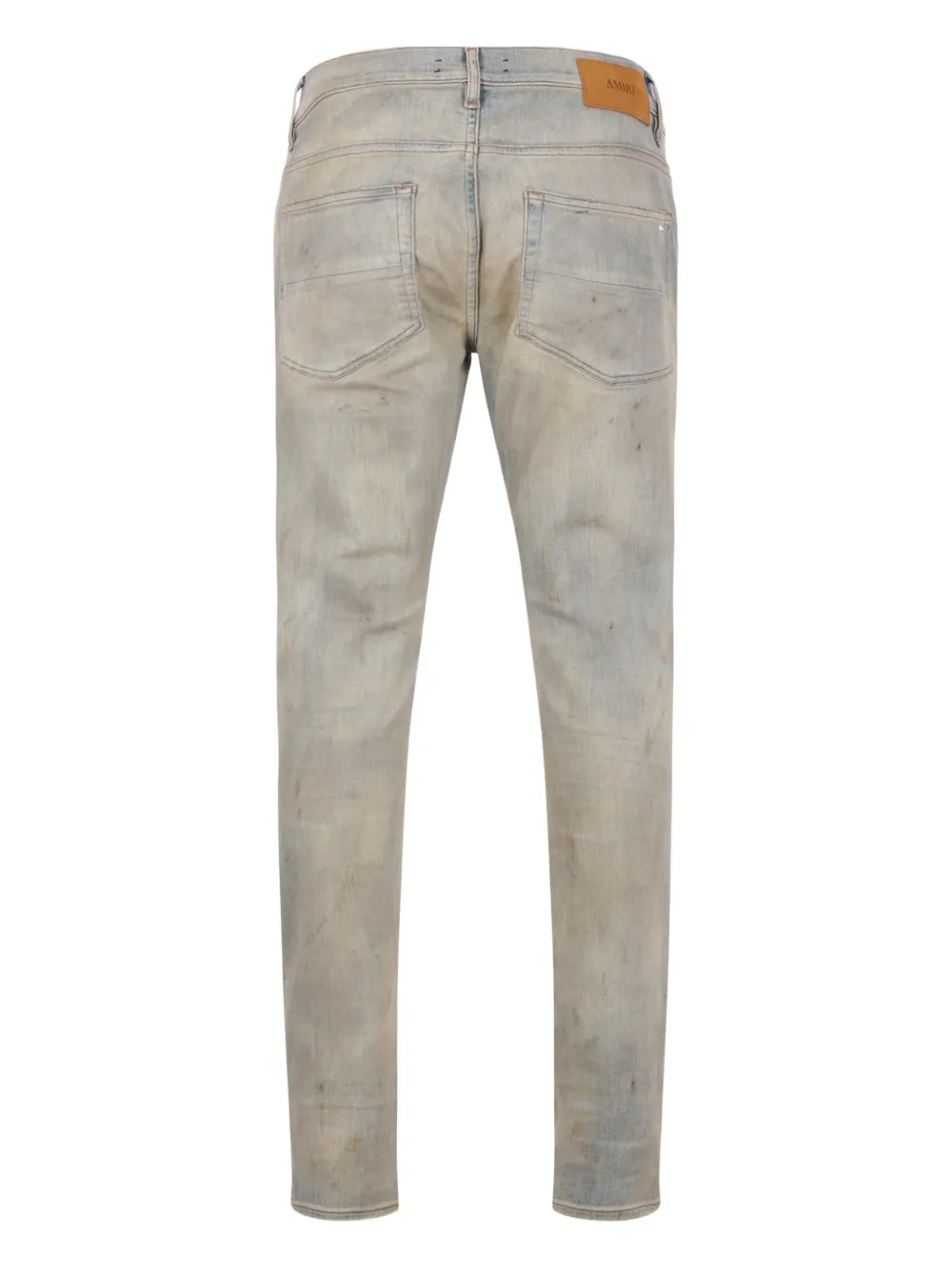 AMIRI distressed skinny jeans - Beige