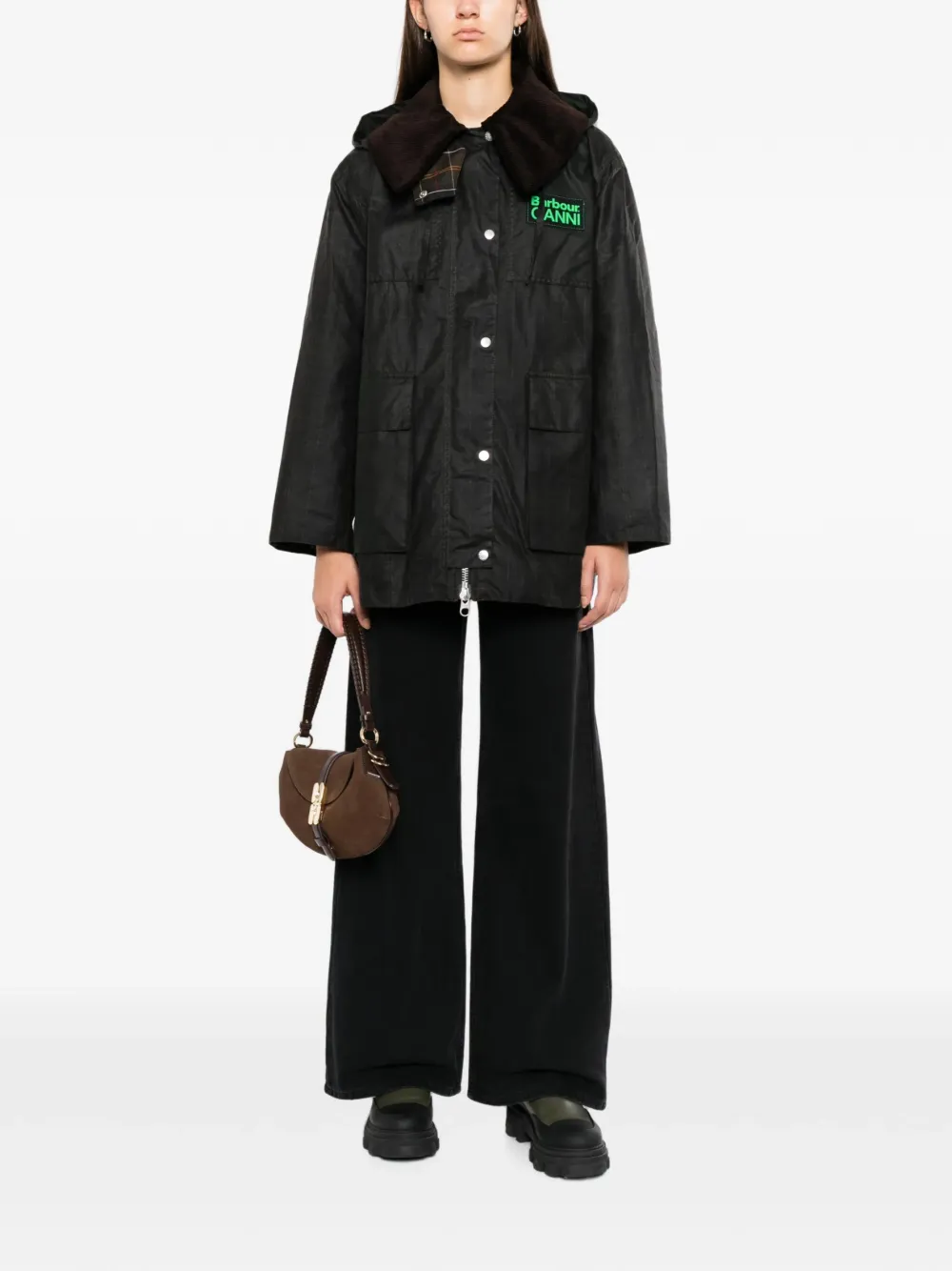 Barbour Geruite duffeljas Groen