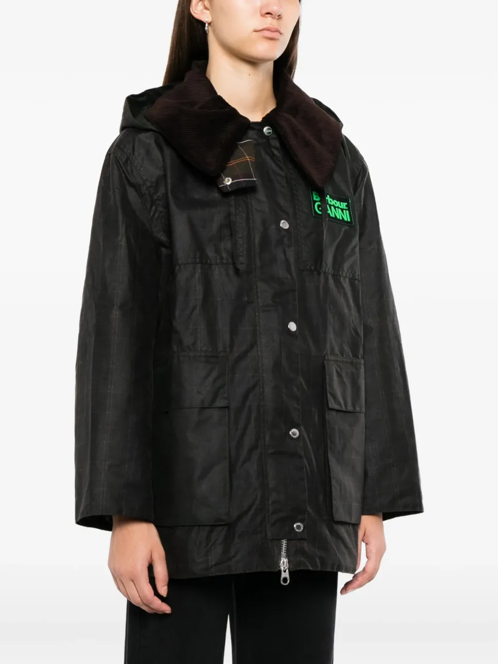 Barbour Geruite duffeljas Groen