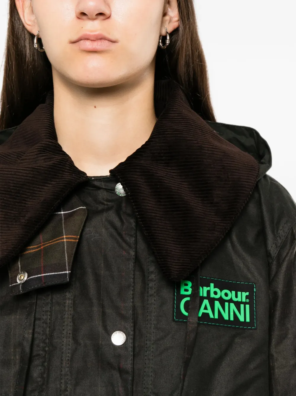 Barbour Geruite duffeljas Groen