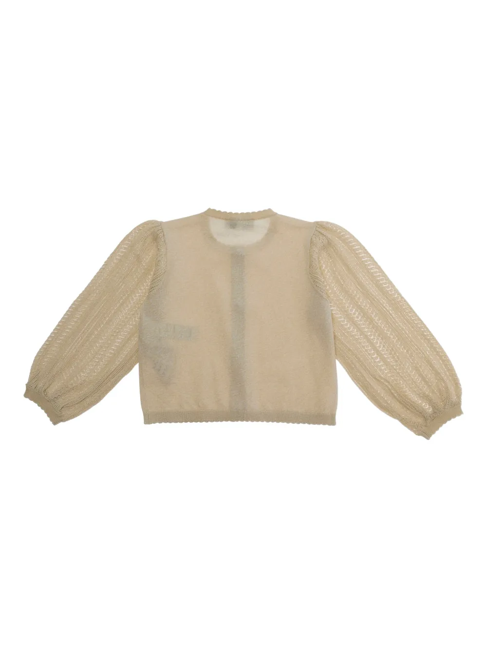 Emporio Armani Kids Vest met pofmouwen Beige